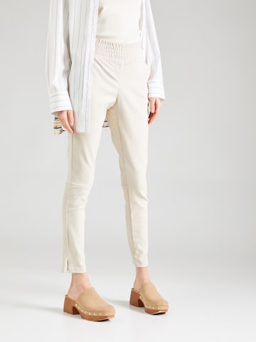 Skinny Pantalon 'Colette' Ibana en blanc : devant