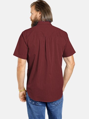 Jan Vanderstorm Comfort fit Button Up Shirt 'Evin' in Red