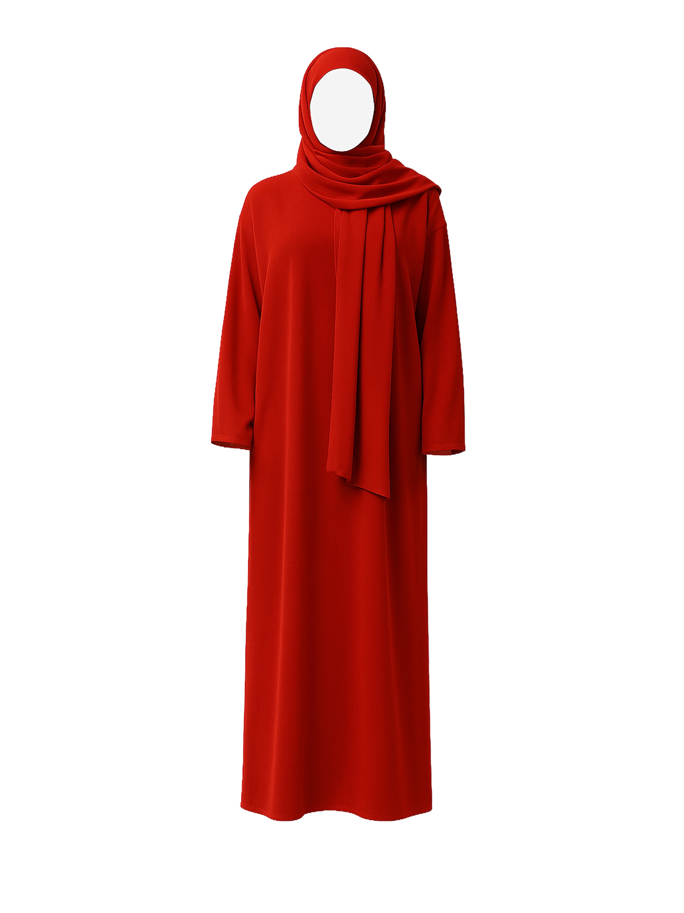 Robe Elara en rouge : devant