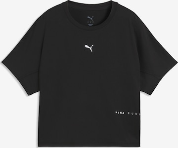 PUMA Functioneel shirt 'Brightstride Cloudspun' in Zwart: voorkant