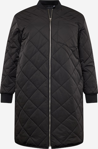 Vero Moda Curve Prehodna jakna 'NATALIE' | črna barva: sprednja stran