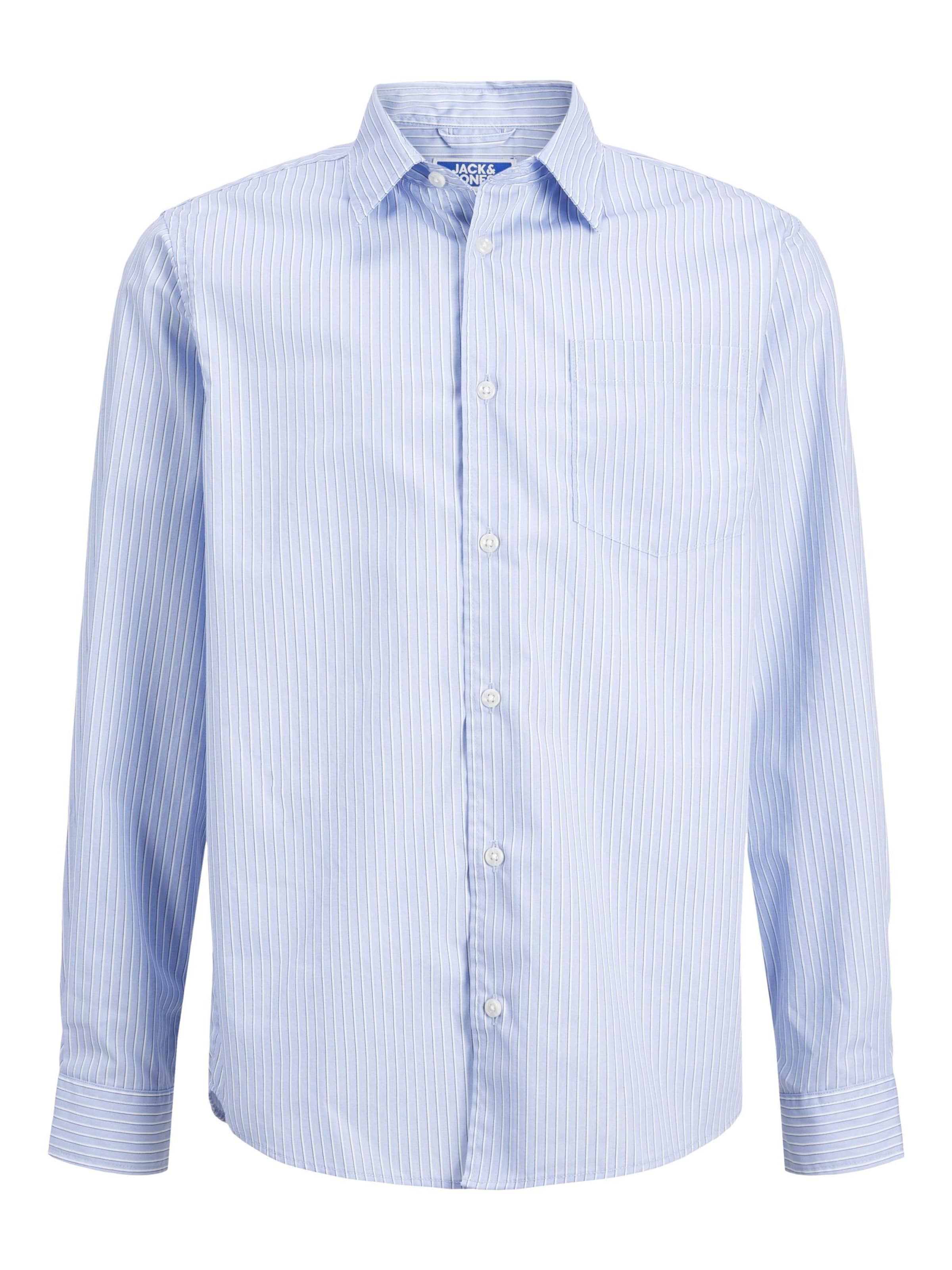 Coupe regular Chemise Jack & Jones Junior en bleu : devant