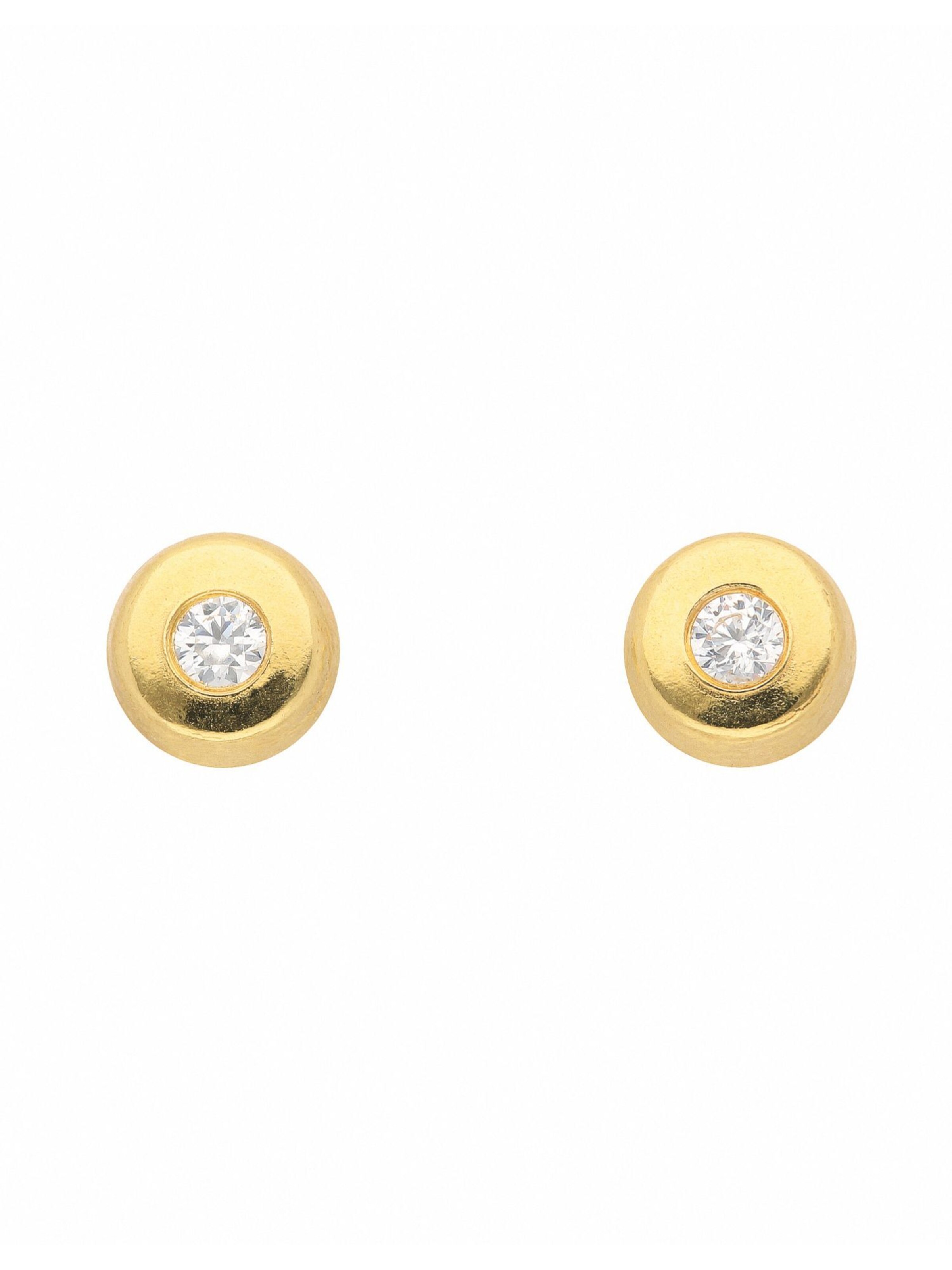 Adelia´s Ohrstecker in Gold: Vorderseite
