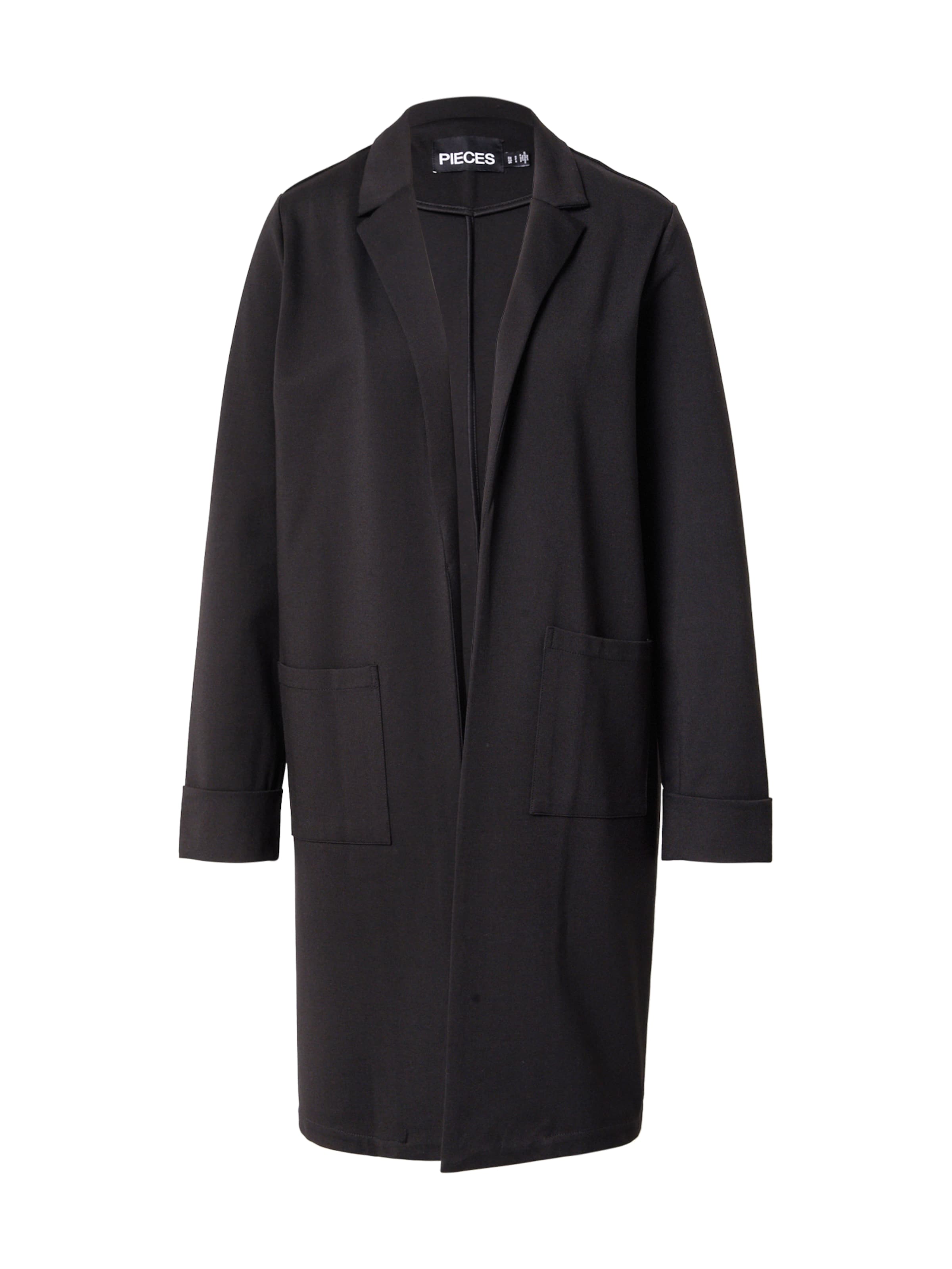 PIECES Демисезонное пальто 'PCHOPE' в Черный: спереди