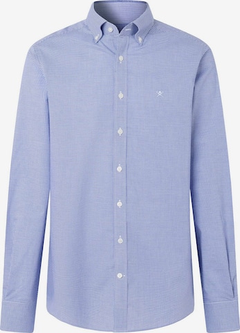 Hackett London Button Up Shirt 'Gingham' in Blue: front
