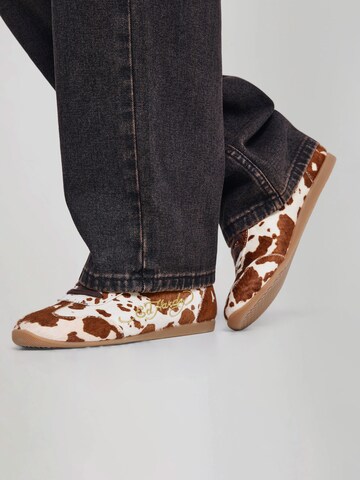 Sneaker bassa di Ed Hardy in marrone: frontale