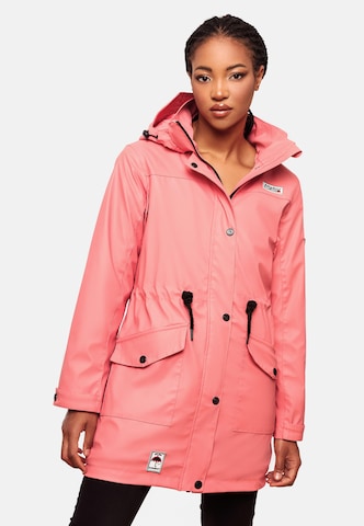 Manteau mi-saison 'Deike' NAVAHOO en rose : devant