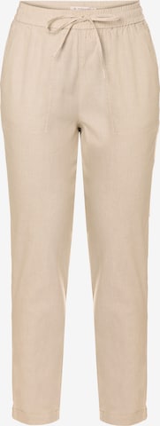 TATUUM Tapered Trousers in Beige: front