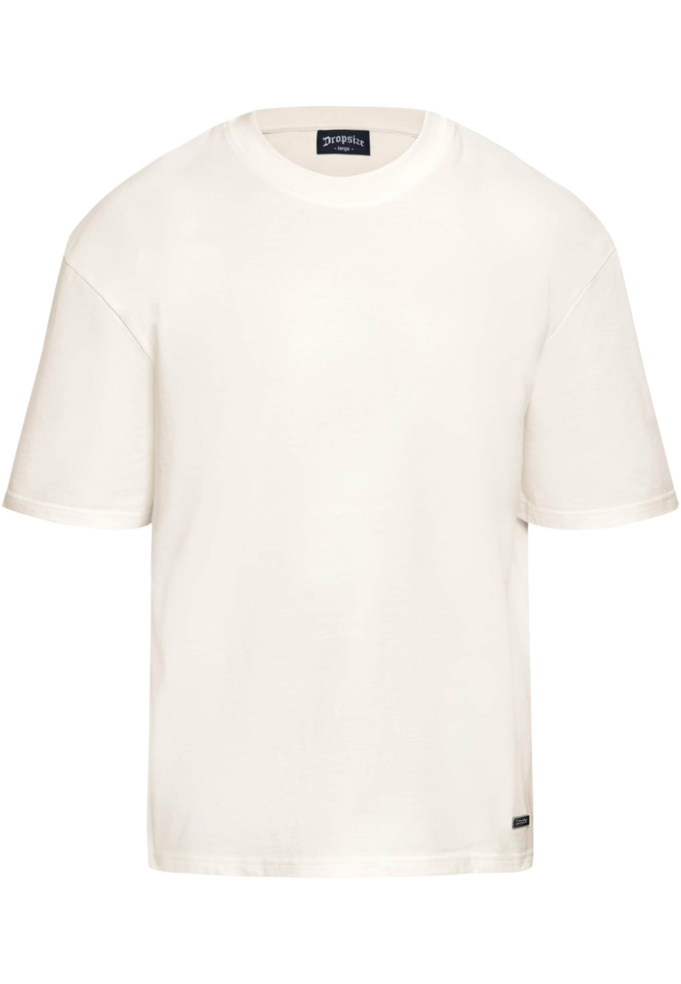 T-Shirt Dropsize en beige : devant