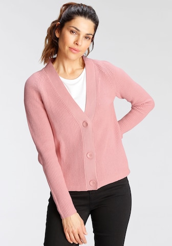 OTTO products Knit Cardigan in Pink: front