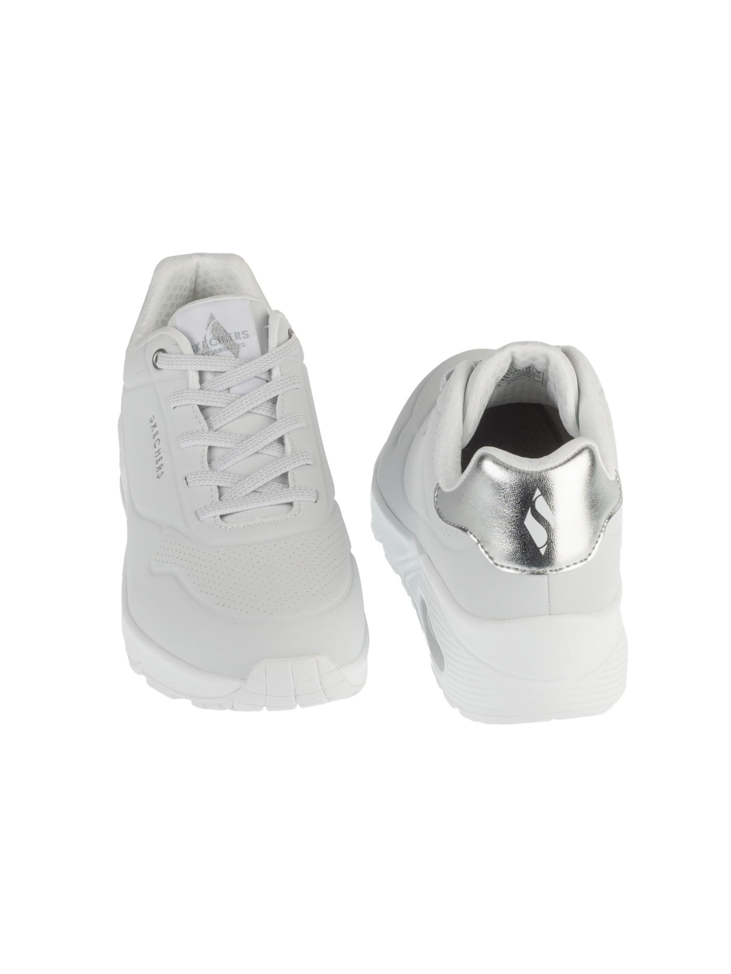 SKECHERS Låg sneaker 'Skechers Uno-Shimmer Away' i vit