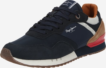 Sneaker bassa 'London' di Pepe Jeans in blu: frontale