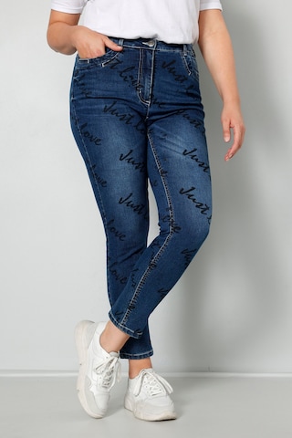 MIAMODA Slimfit Jeans in Blauw: voorkant