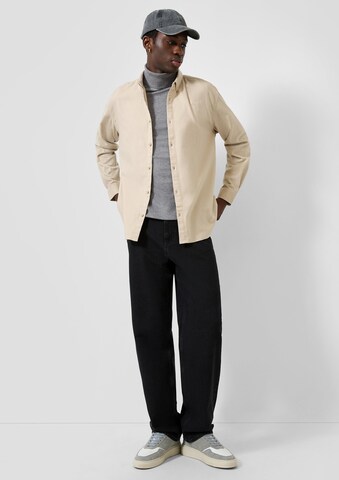 QS Regular Fit Skjorte i beige