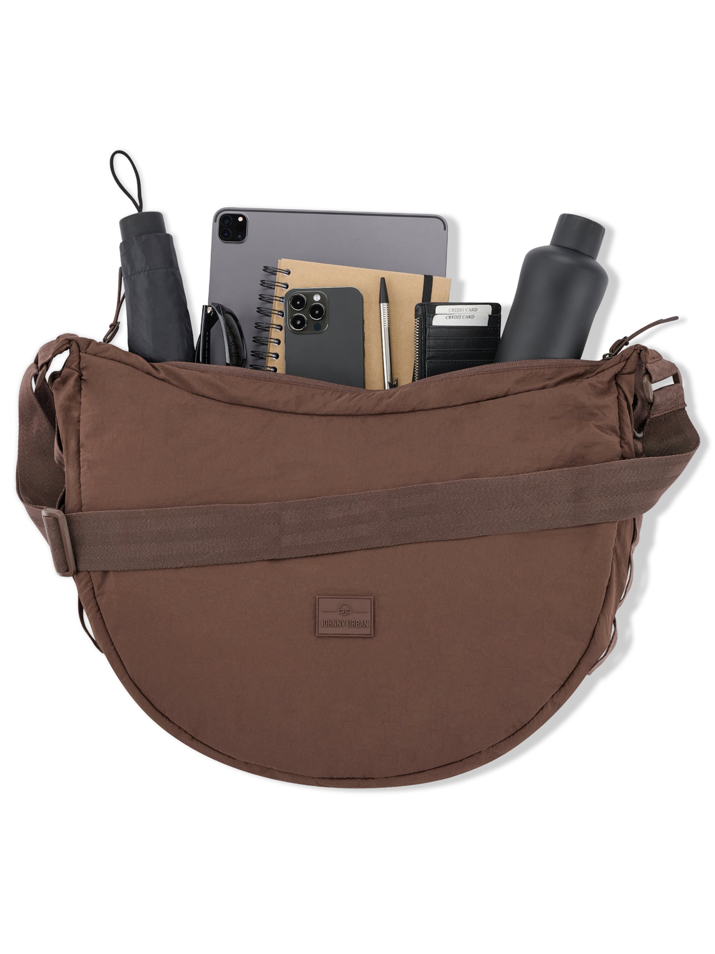 Johnny Urban Taška cez rameno 'Kaia XL' - Hnedá