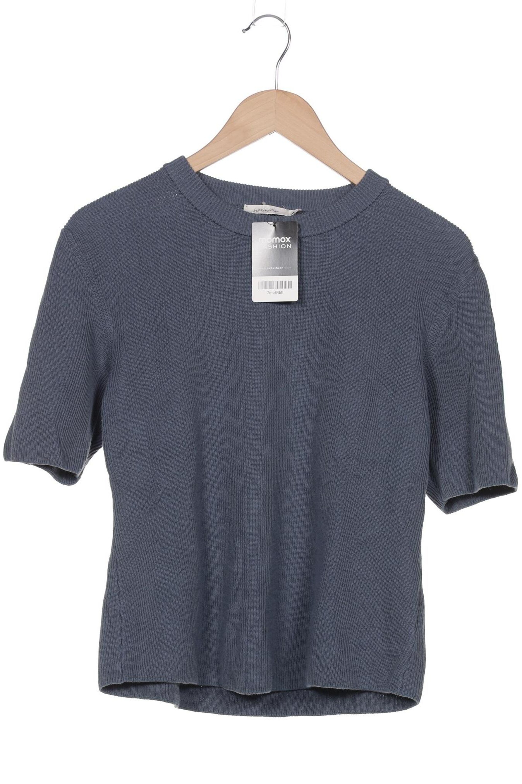 hessnatur Sweater & Cardigan in XL in Blue: front