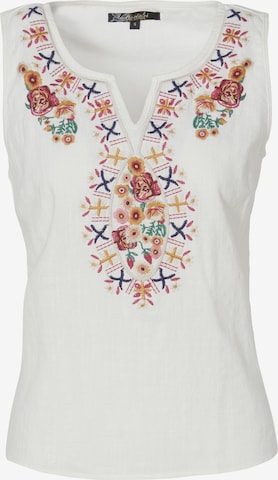 KOROSHI - Blusa em branco: frente