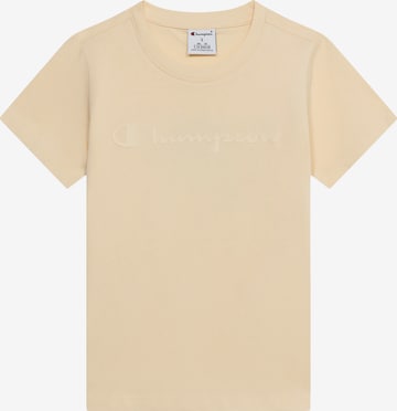 T-Shirt Champion en beige : devant