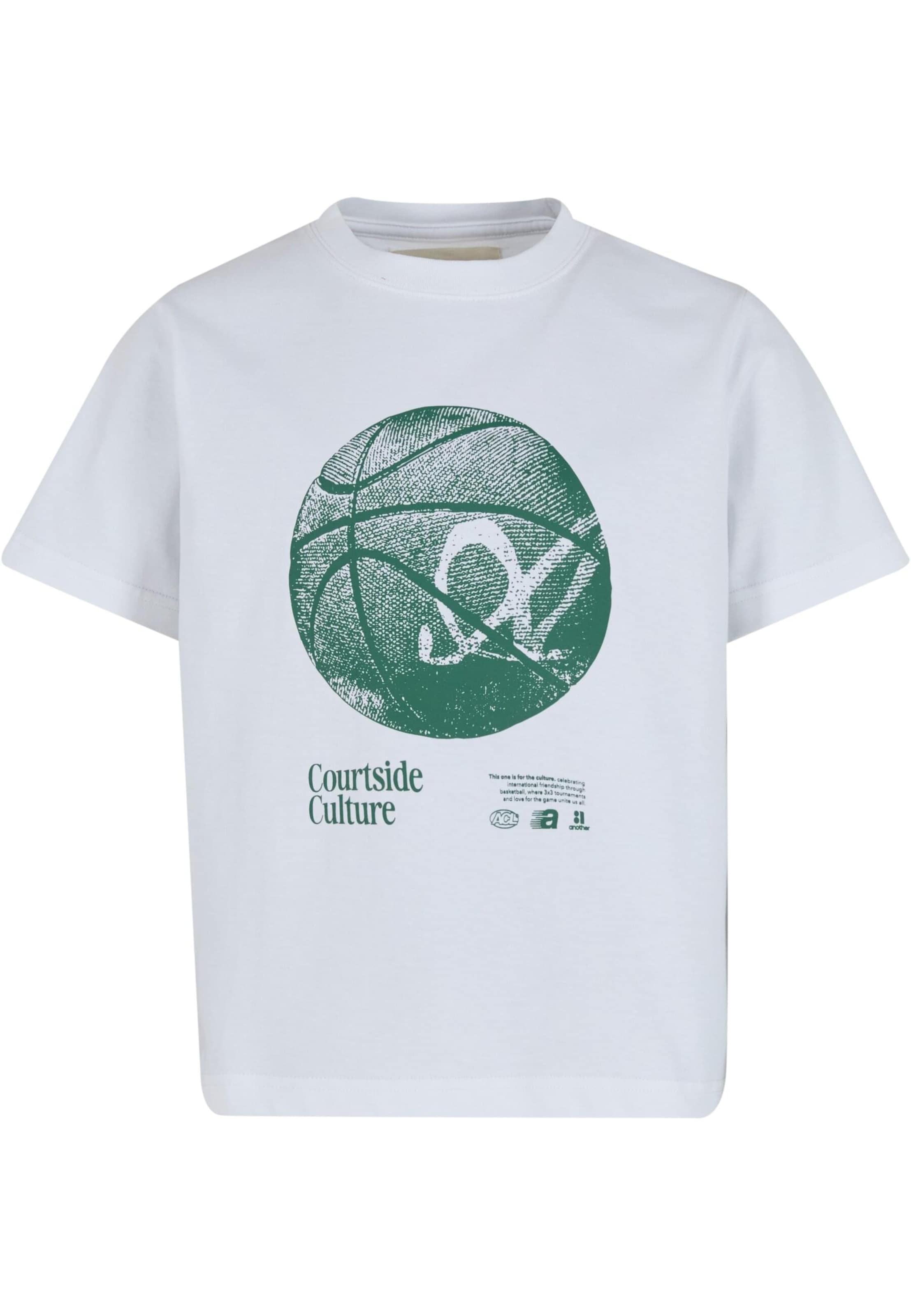 Another Cotton Lab T-Shirt 'Courtside' in Weiß: Vorderseite