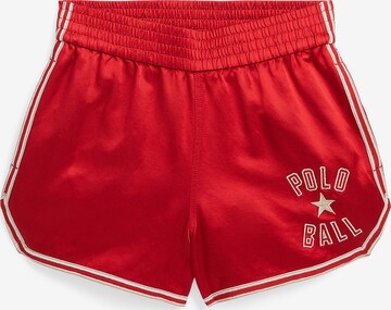 Polo Ralph Lauren Обычный Штаны 'RALLY' в Красный: спереди