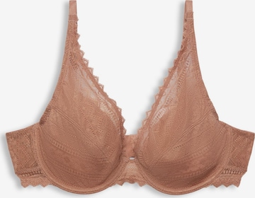 ESPRIT Triangle Bra in Beige: front