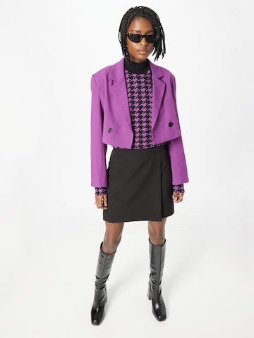 River Island Shirt 'HOUNDSTOOTH' in Purple