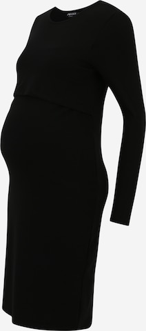 Rochie 'HEBA' de la Pieces Maternity pe negru: față