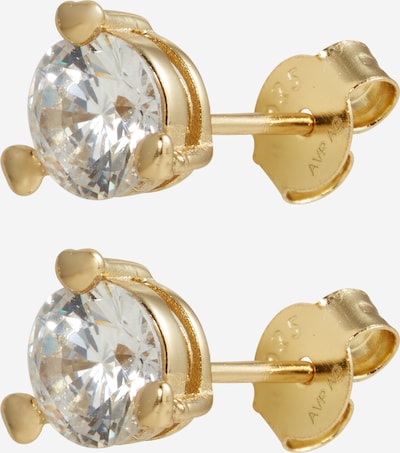 Glanzstücke München Ohrringe in gold / transparent, Produktansicht