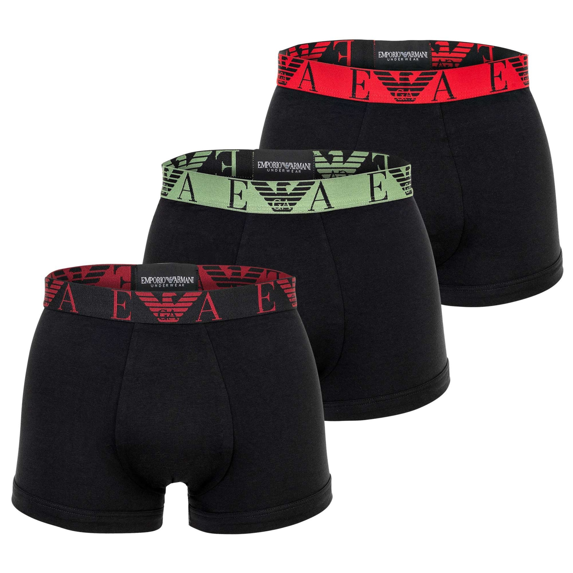 Emporio Armani Boxerky – černá: přední strana