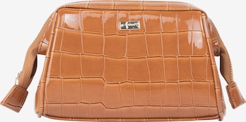 faina Cosmetic Bag 'Koosh' in Brown: front