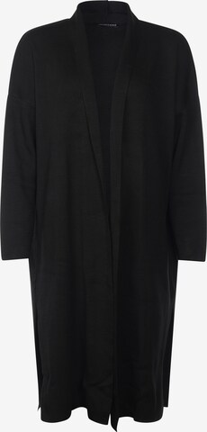 FRESHLIONS Knit Cardigan 'Selina' in Black: front