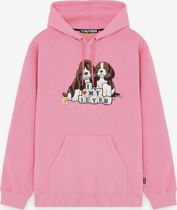 Sweat-shirt IUTER en rose : devant