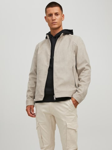 JACK & JONES Between-Season Jacket 'Rocky' in Beige: front