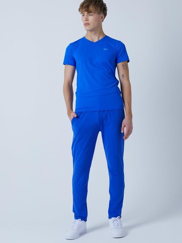 SPORTKIND Slim fit Workout Pants 'Trainingshose schmal' in Blue: front