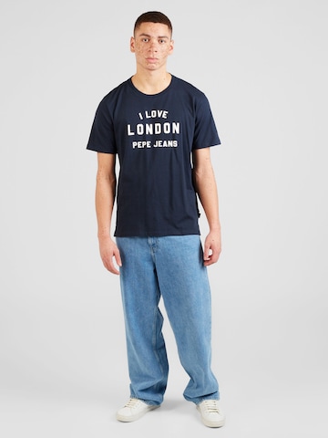 Pepe Jeans - Camiseta en azul