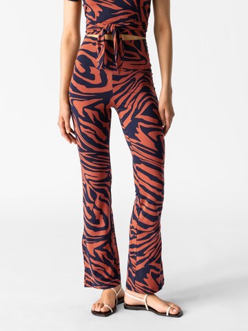 Les Lunes Flared Leggings 'Belle' i blå: forside