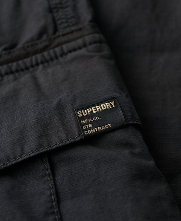 Wide Leg Pantalon cargo Superdry en noir