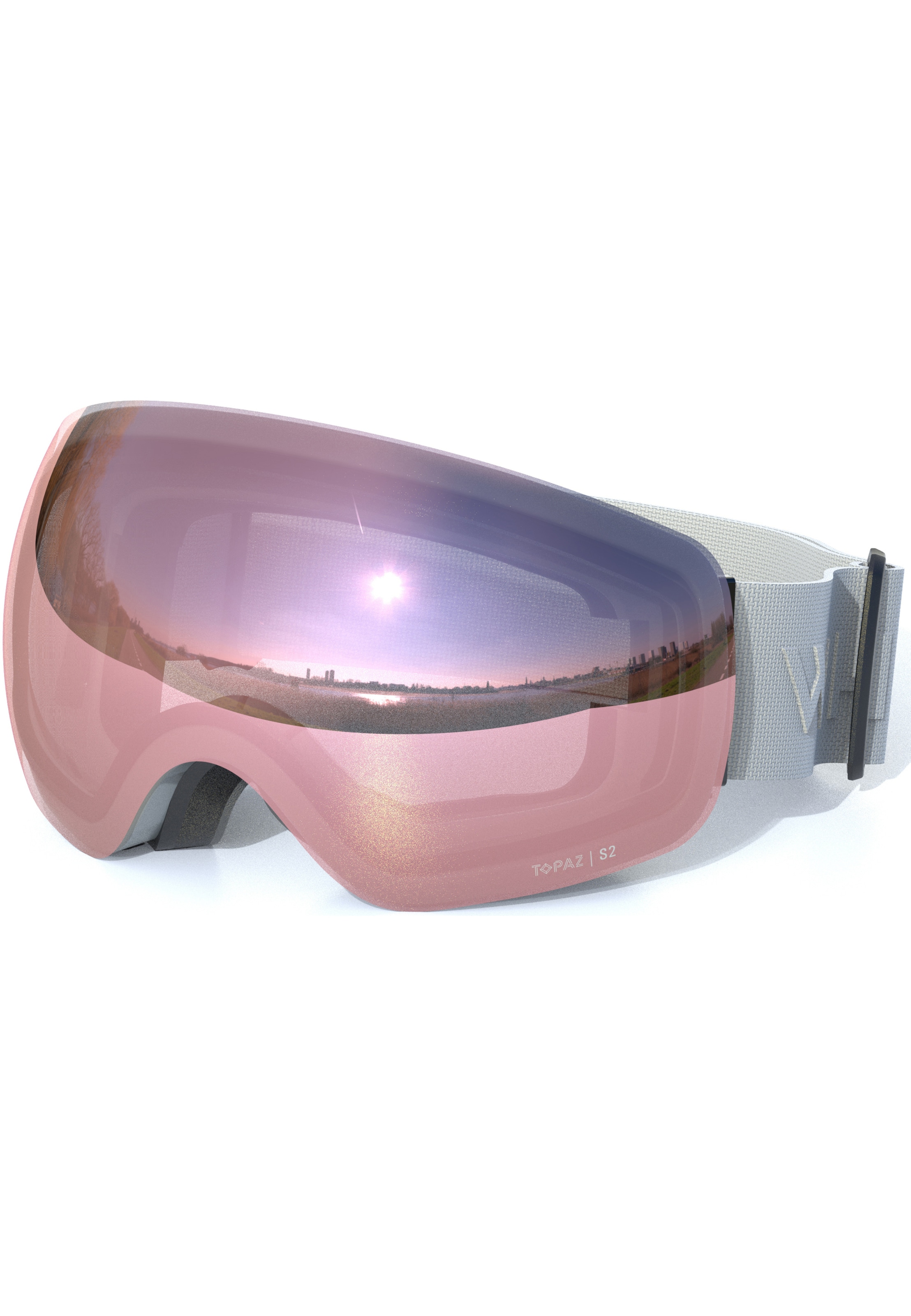 Whistler Skibrille 'Morgins Topaz III' in Grau: Vorderseite