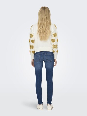 ONLY Pullover 'Xmas Love' i hvid