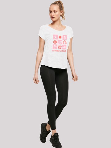 T-shirt 'Its Tan O Clock' F4NT4STIC en blanc