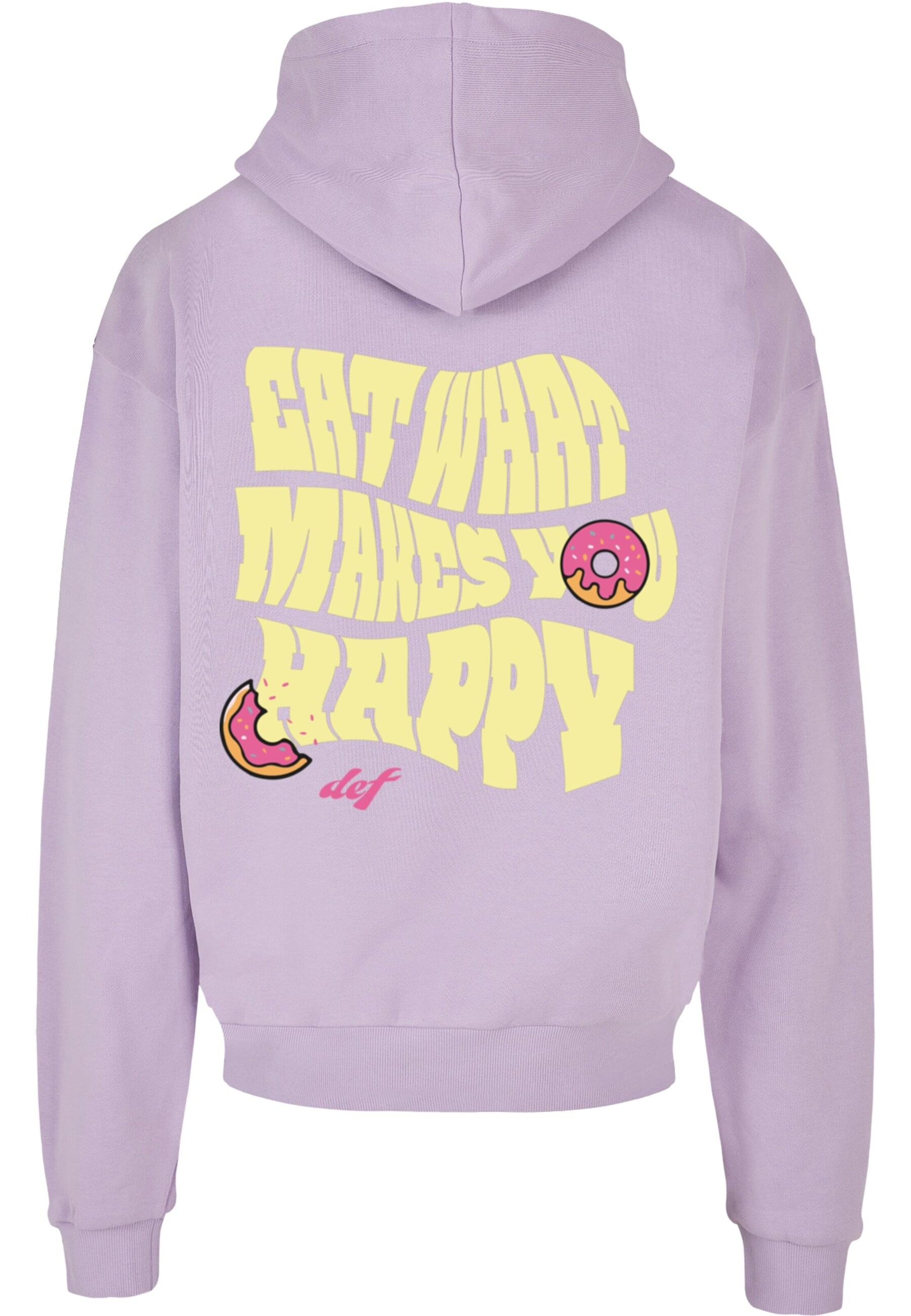 DEF Sweatshirt 'HAPPY' in Purple