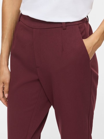 VILA - Slimfit Pantalón plisado 'VARONE' en rojo