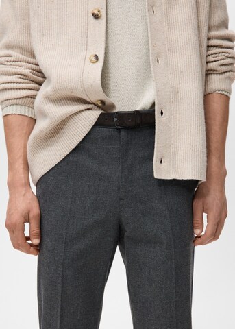 MANGO MAN Slim fit Pleated Pants 'Brest' in Grey