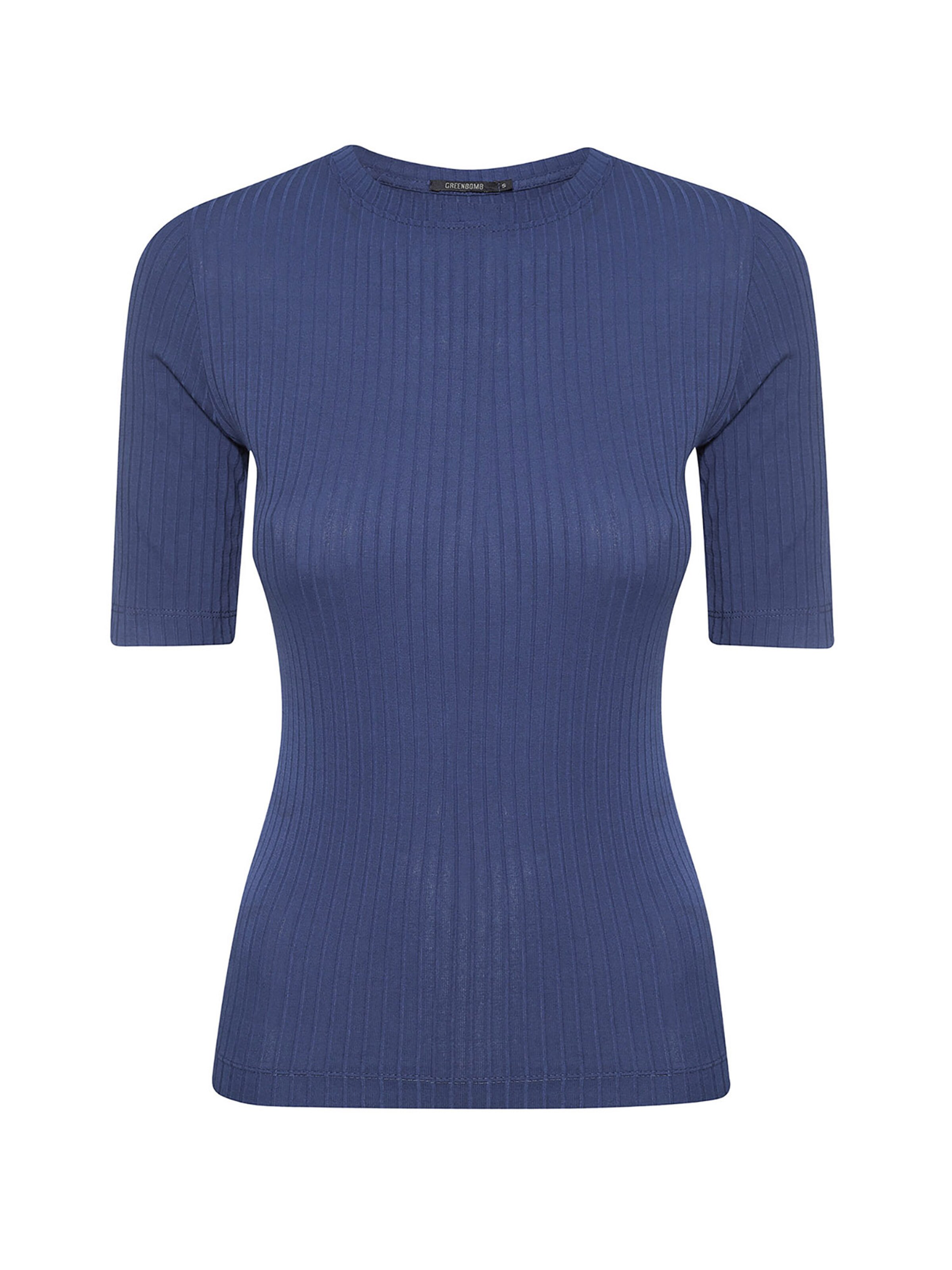 GREENBOMB Shirt in Blauw: voorkant