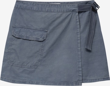 Pull&Bear Rok in Blauw: voorkant