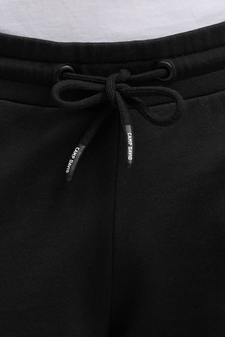 CAMP DAVID Regular Sweatshorts mit Label Print in Schwarz