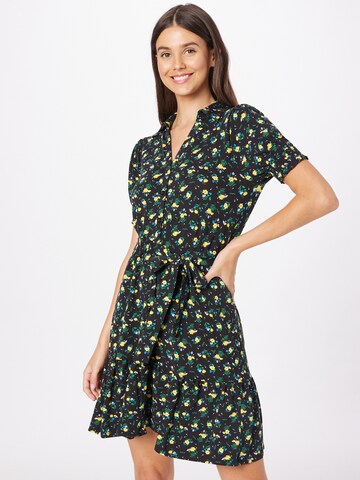 Dorothy Perkins Kleid 'Lemon Ditsy' in Schwarz: Vorderseite