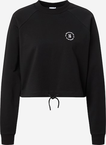 ABOUT YOU x GNTM Sweatshirt 'Xenia' in Black: front