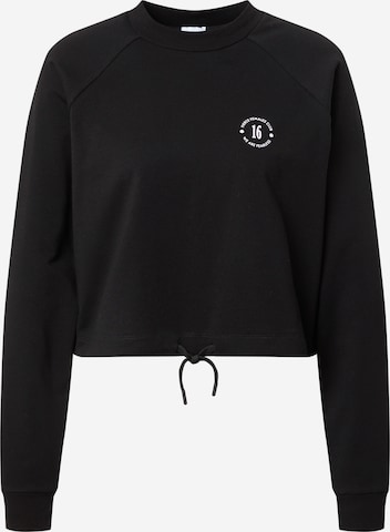 ABOUT YOU x GNTM Sweatshirt 'Xenia' in Zwart: voorkant