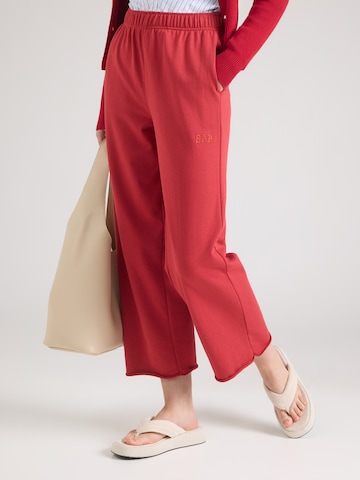 Wide Leg Pantalon GAP en rouge : devant